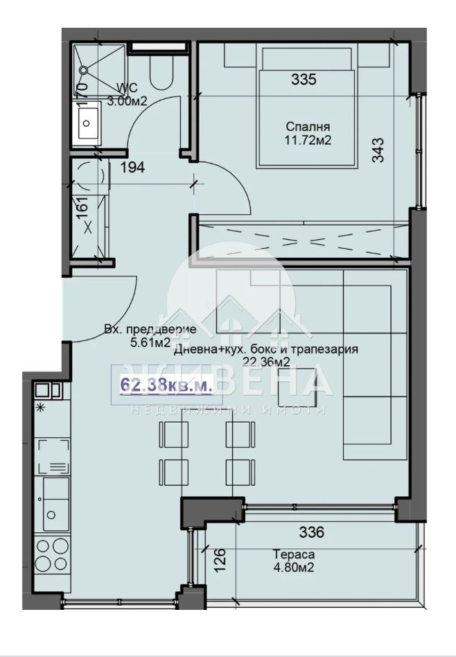 De vânzare  1 dormitor Varna , Sveti Nicola , 62 mp | 91647843 - imagine [3]