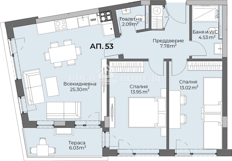 Продается  2 спальни Пловдив , Христо Смирненски , 107 кв.м | 58789092 - изображение [3]