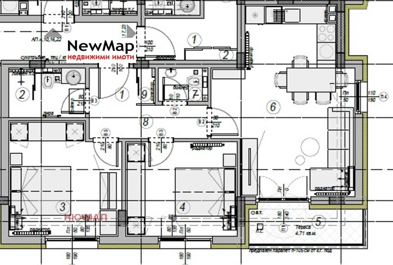Продава 3-СТАЕН, град Плевен, Дружба 2 • 128140 € / 250620.06 лв. • 72070871 1