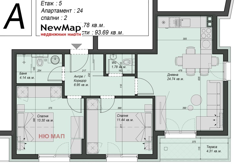 Продава 3-СТАЕН, гр. Плевен, Дружба 2, снимка 10 - Апартаменти - 52604123