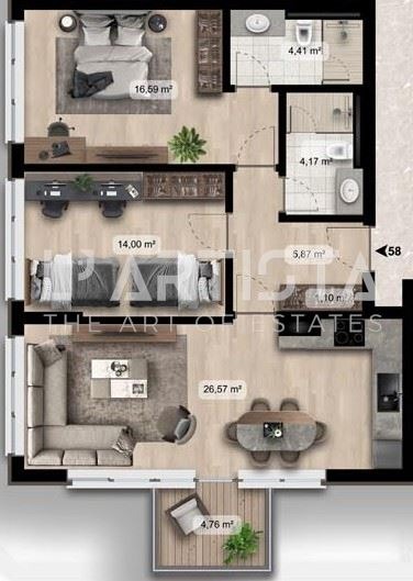 Продава 3-СТАЕН, гр. София, Дружба 2, снимка 2 - Апартаменти - 55123416