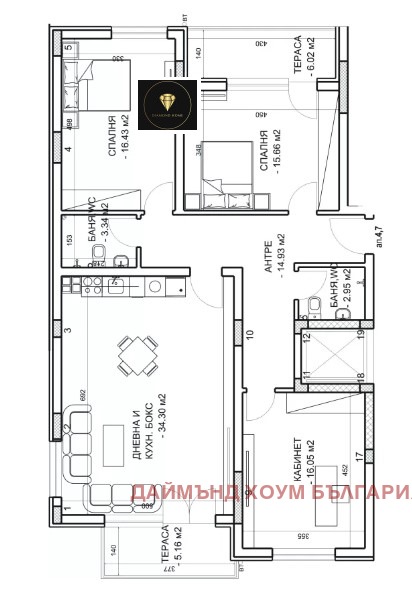 Продава 4-СТАЕН, гр. Пловдив, Младежки Хълм, снимка 2 - Aпартаменти - 47417786