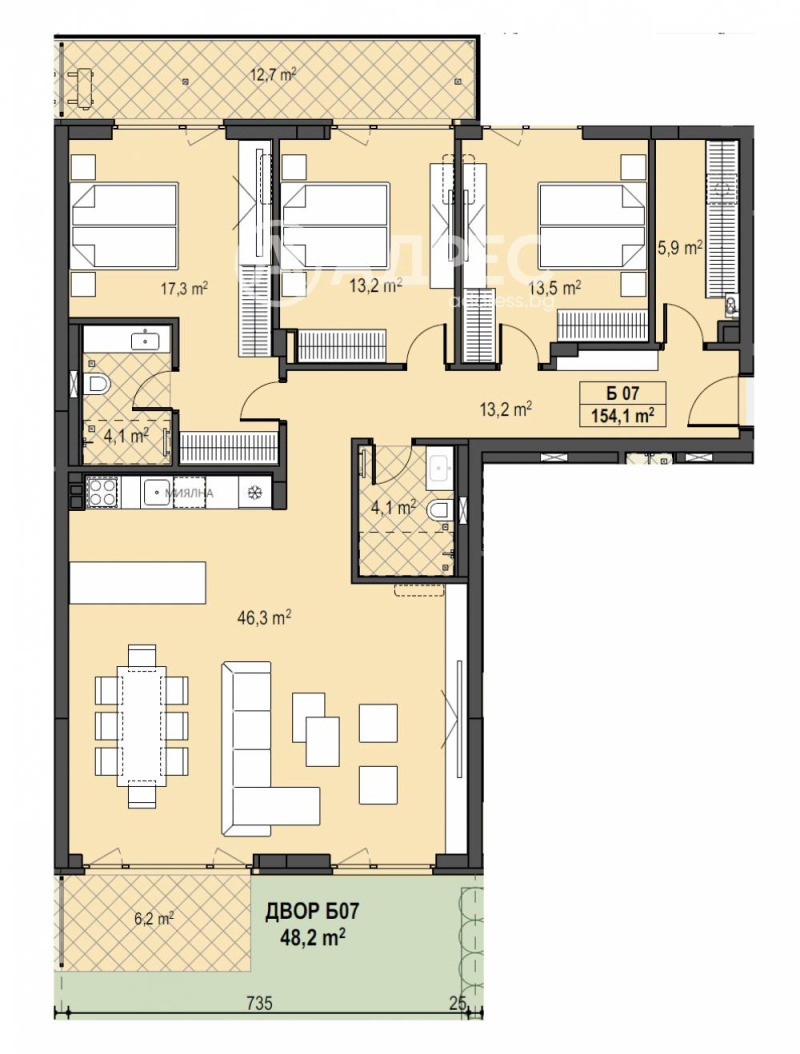 Продава МНОГОСТАЕН, гр. София, Бояна, снимка 3 - Апартаменти - 52454436