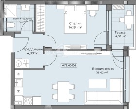 1 спальня Остромила, Пловдив 11