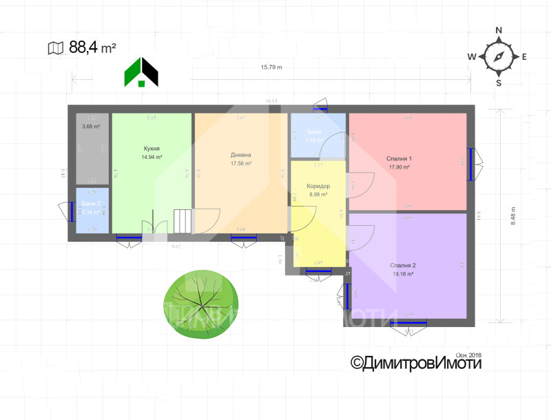 Na sprzedaż  Dom region Szumen , Nowi pazar , 88 mkw | 35375080 - obraz [17]
