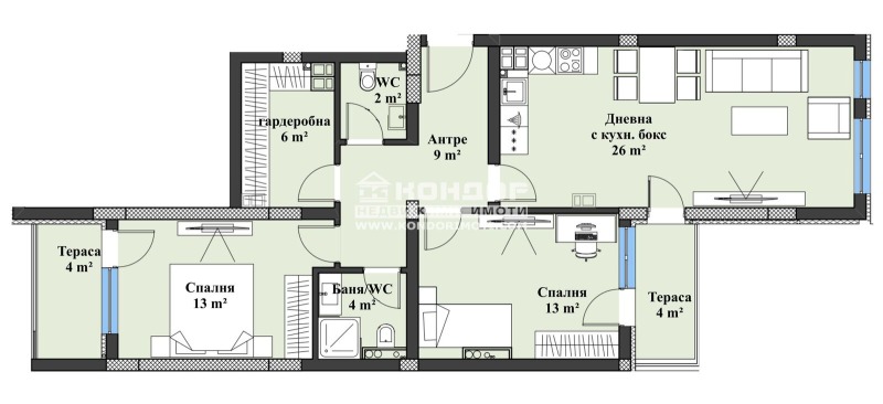 Продава 3-СТАЕН, гр. Пловдив, Христо Смирненски, снимка 3 - Aпартаменти - 44542372