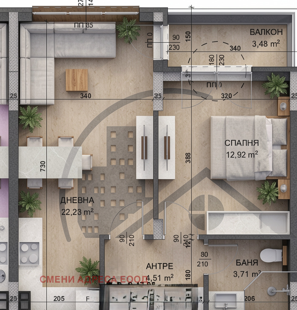 Продава 2-СТАЕН, гр. Варна, Кайсиева градина, снимка 2 - Апартаменти - 55646298