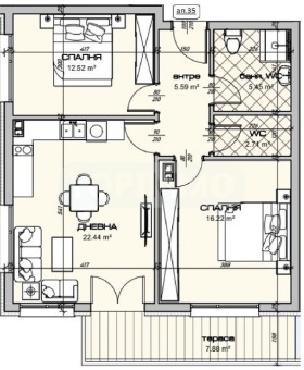 2 Schlafzimmer Wladislaw Warnentschik 1, Warna 4