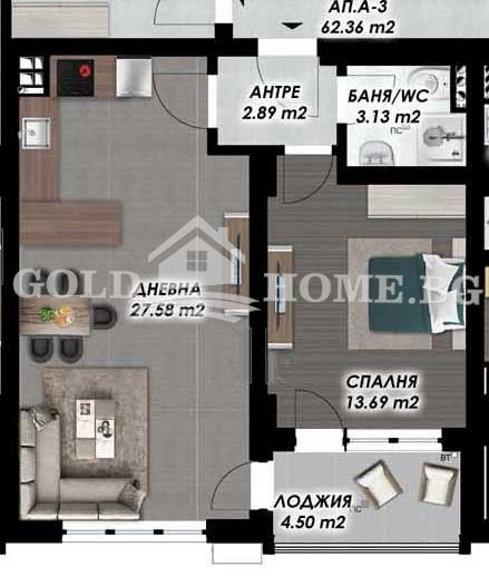 Продава 2-СТАЕН, гр. Пловдив, Гагарин, снимка 11 - Апартаменти - 53888176