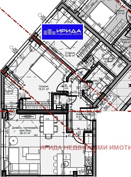 На продаж  2 спальні София , Младост 4 , 101 кв.м | 54958189 - зображення [8]