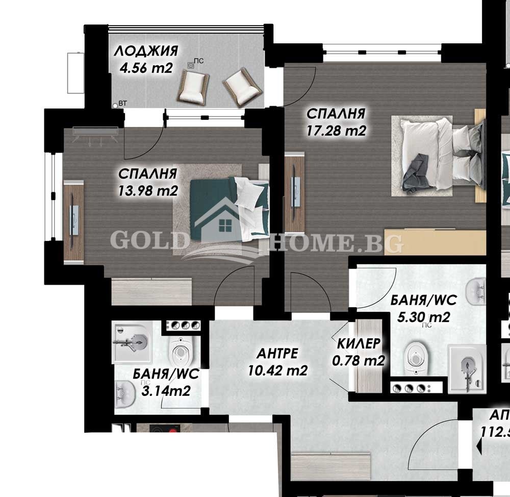 Продава 2-СТАЕН, гр. Пловдив, Гагарин, снимка 12 - Апартаменти - 53888176
