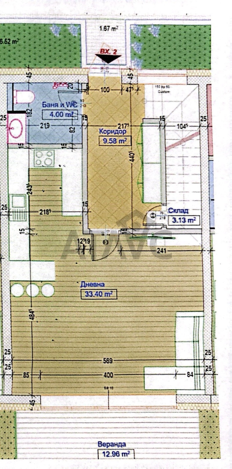 На продаж  1 спальня Пловдив , Беломорски , 135 кв.м | 36542857 - зображення [2]