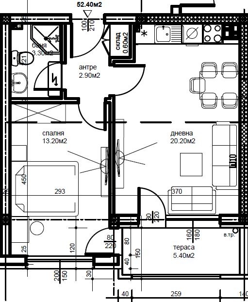 Продава 2-СТАЕН, гр. Пловдив, Беломорски, снимка 5 - Апартаменти - 54047225