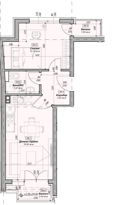 Продава 2-СТАЕН, гр. Варна, Погреби, снимка 5 - Апартаменти - 54602181
