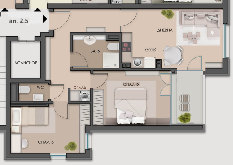 À venda  2 quartos Sofia , Studentski grad , 98 m² | 52068474 - imagem [3]