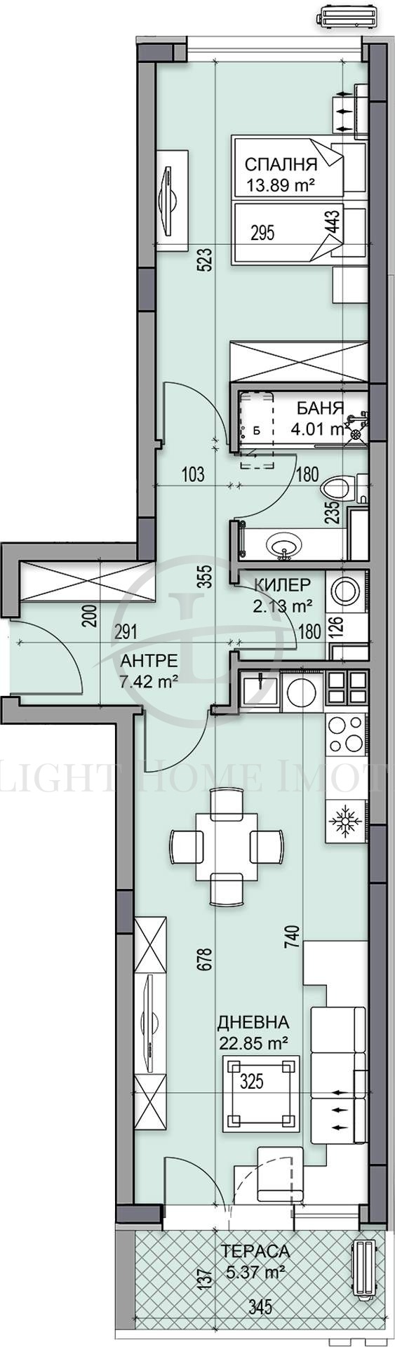 На продаж  1 спальня Пловдив , Гагарин , 78 кв.м | 92380107 - зображення [10]