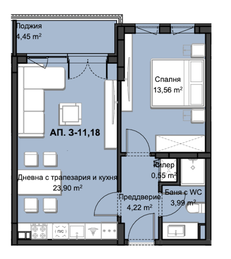 À vendre  1 chambre Plovdiv , Hristo Smirnenski , 75 m² | 38488399 - image [3]