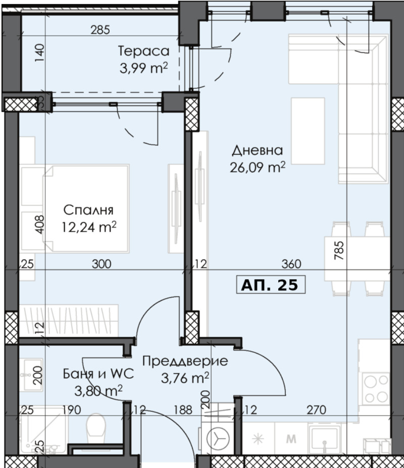 À vendre  1 chambre Plovdiv , Trakiya , 75 m² | 62338961 - image [3]