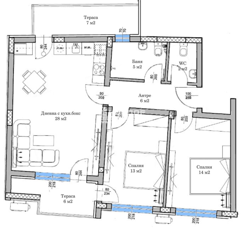 Продава 3-СТАЕН, гр. Пловдив, Въстанически, снимка 3 - Aпартаменти - 49460983