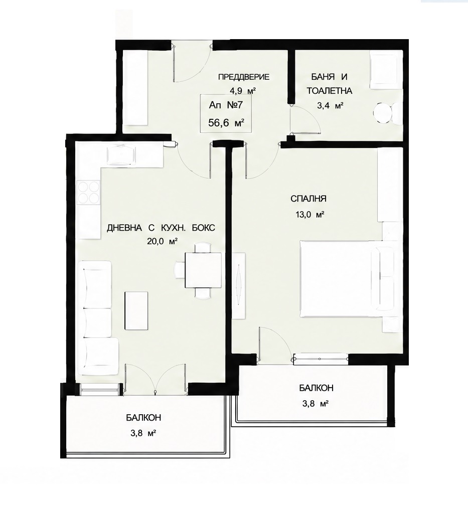Продава 2-СТАЕН, гр. Варна, Бриз, снимка 10 - Апартаменти - 56099789
