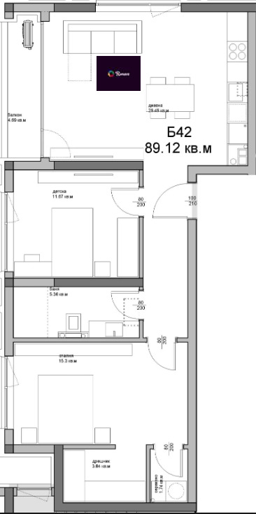 Продава 3-СТАЕН, гр. Варна, Аспарухово, снимка 4 - Апартаменти - 53705295