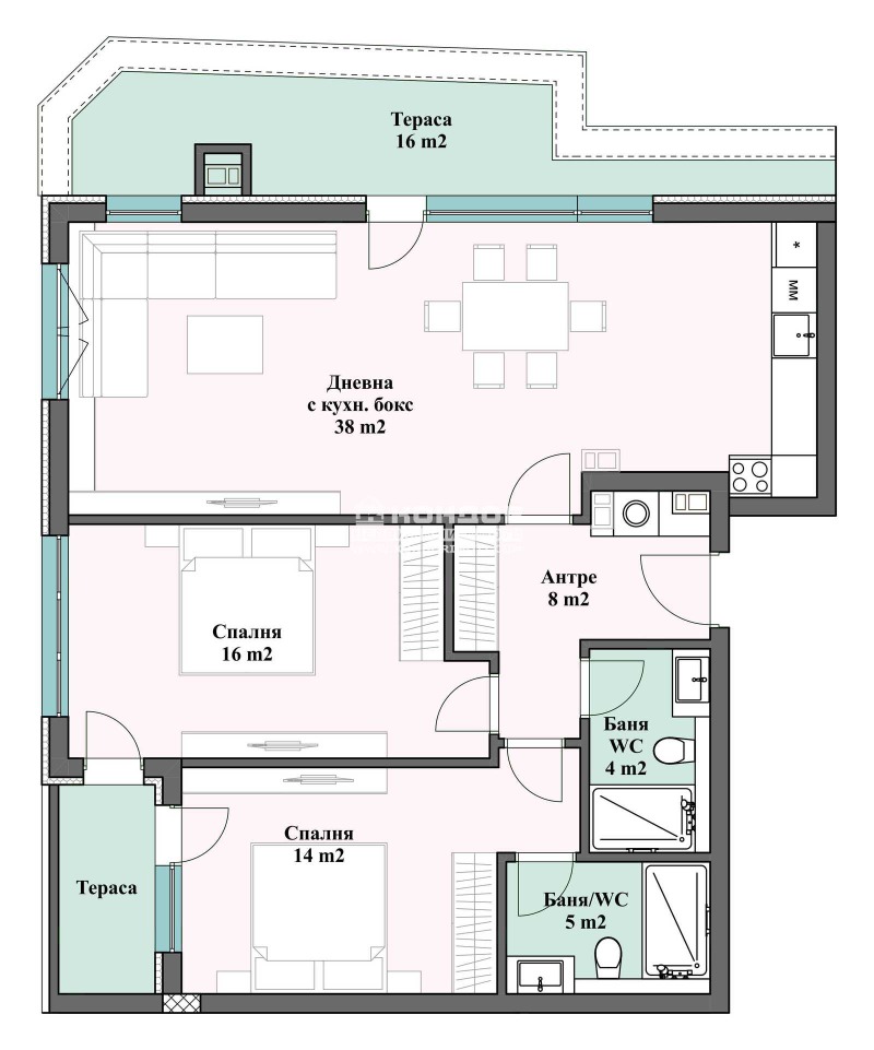 Продава  3-стаен град Пловдив , Христо Смирненски , 141 кв.м | 83185709 - изображение [2]