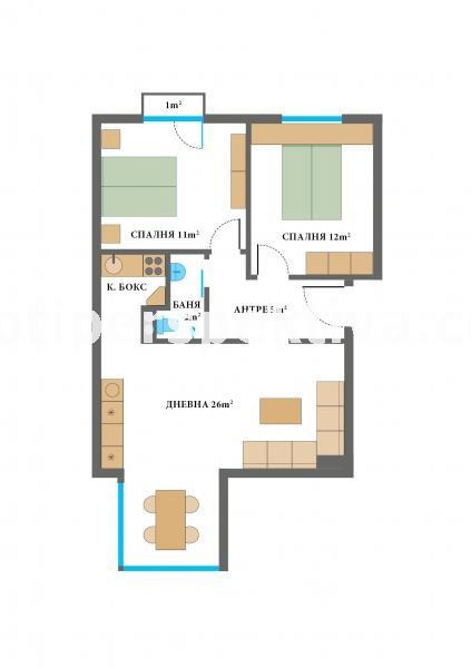 Na sprzedaż  2 sypialnie Plowdiw , Karszijaka , 70 mkw | 37485075 - obraz [9]