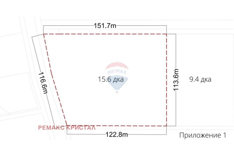 Προς πώληση  Οικόπεδο περιοχή Plovdiv , Ραδηνοβο , 15600 τ.μ | 52130741 - εικόνα [2]