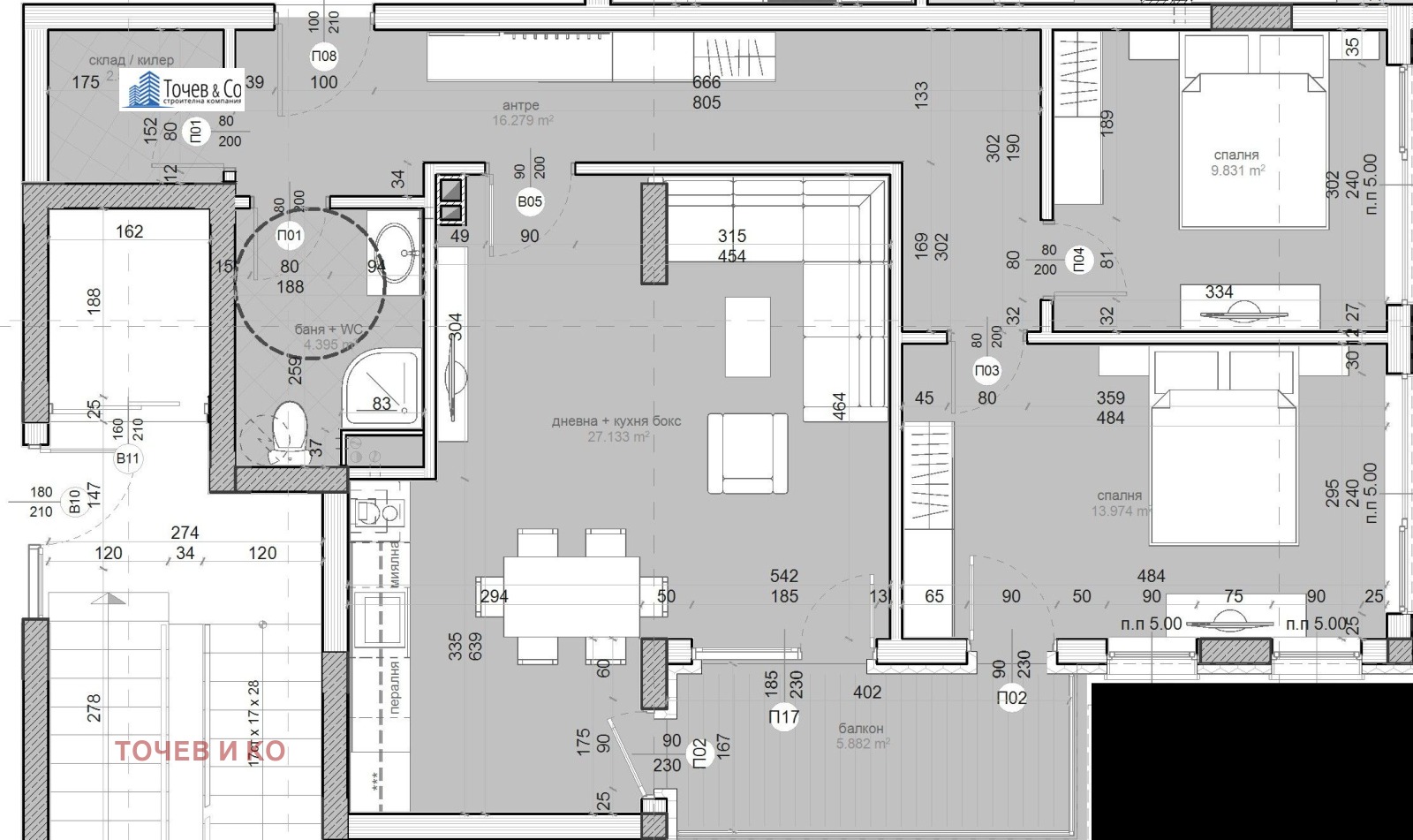 Продава 3-СТАЕН, гр. Бургас, област Бургас, снимка 2 - Апартаменти - 53974282