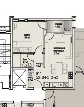 Продава  2-стаен град Бургас , Сарафово , 63 кв.м | 63078420 - изображение [2]