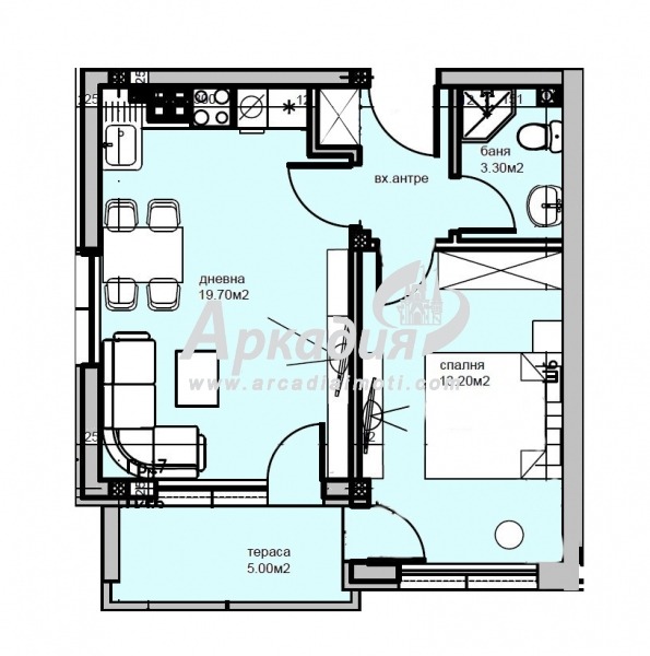Till salu  1 sovrum Plovdiv , Ostromila , 60 kvm | 87854995 - bild [2]