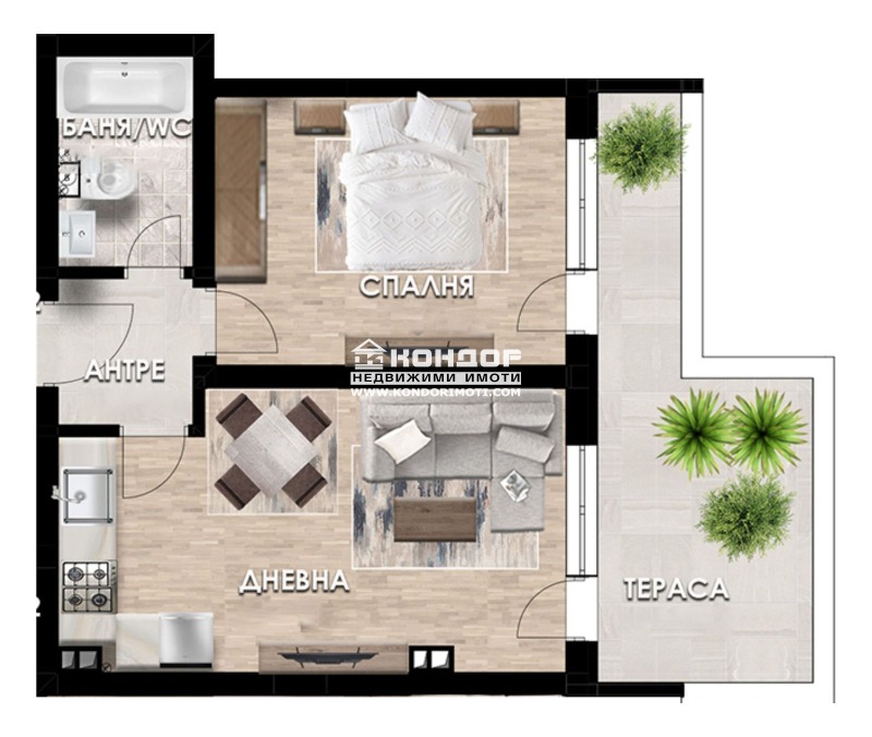 Продава 2-СТАЕН, гр. Пловдив, Кършияка, снимка 5 - Апартаменти - 52525211