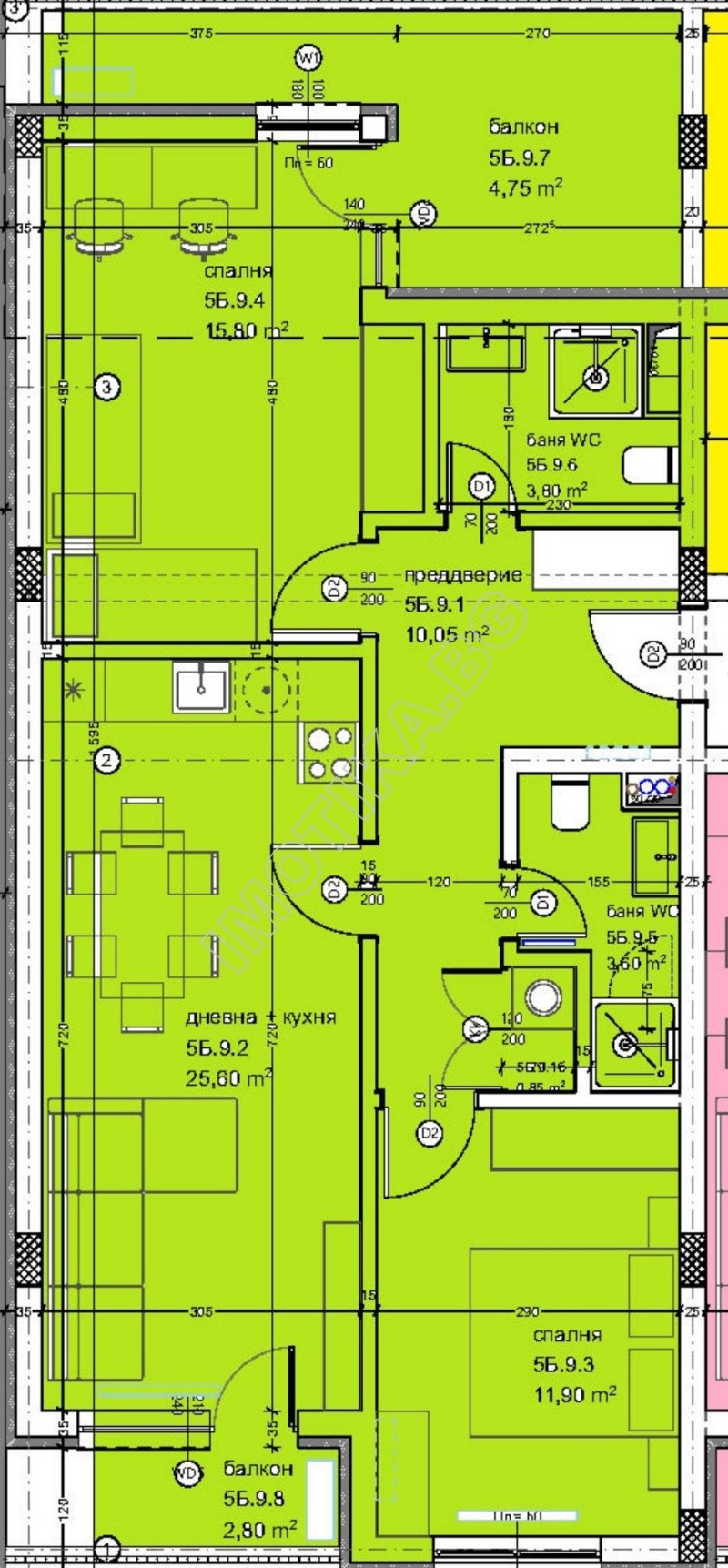 Продава  3-стаен град Варна , Кайсиева градина , 102 кв.м | 72577470 - изображение [2]