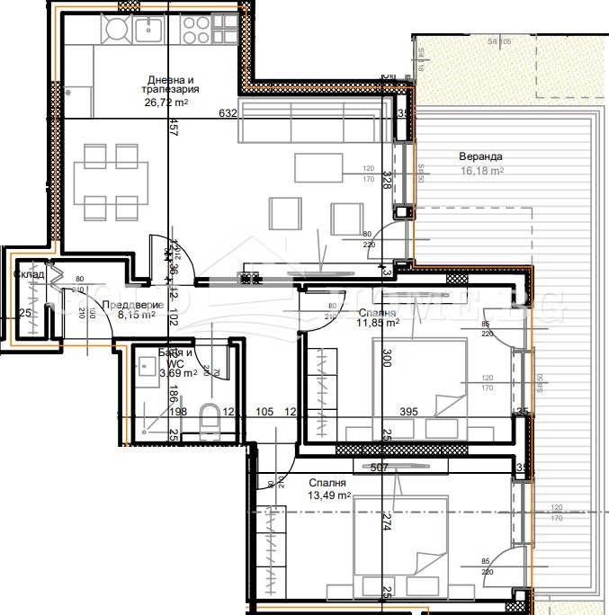 Продава 3-СТАЕН, гр. Пловдив, Остромила, снимка 2 - Апартаменти - 52063670