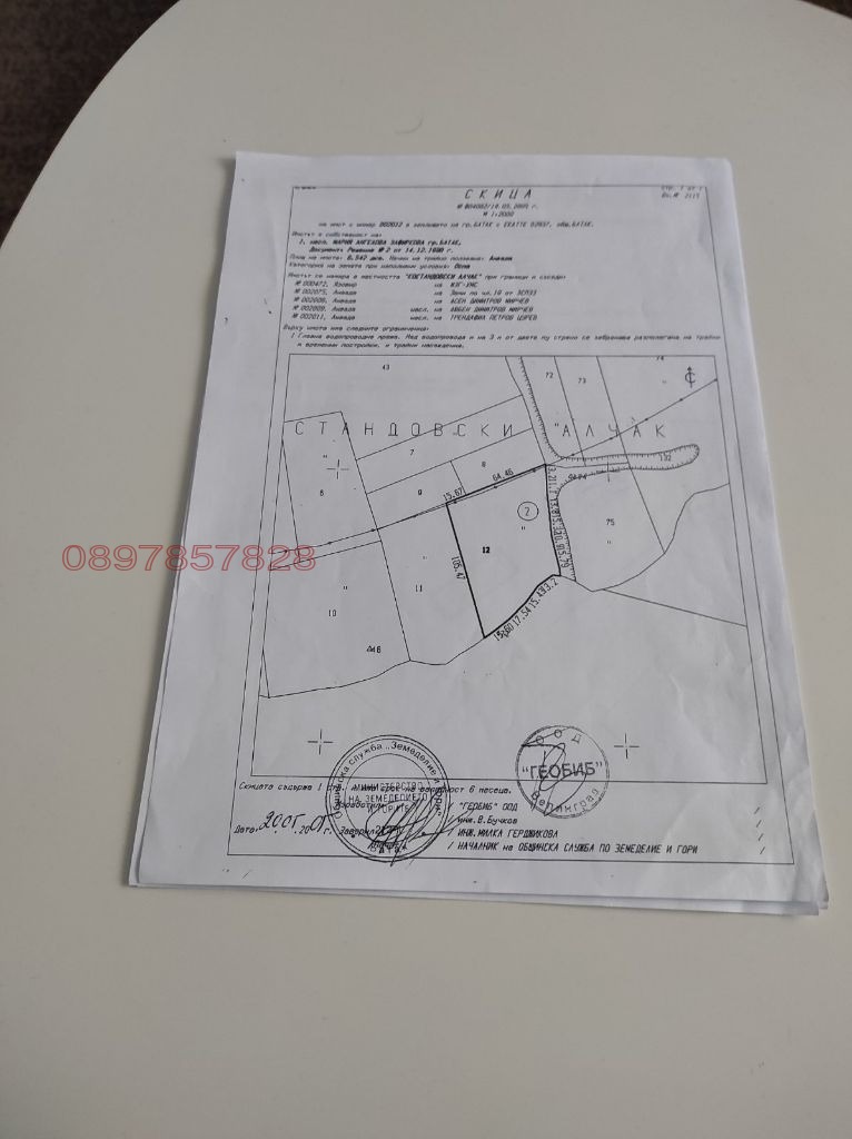 Продава  Земеделска земя област Пазарджик , гр. Батак , 6.542 дка | 51981486