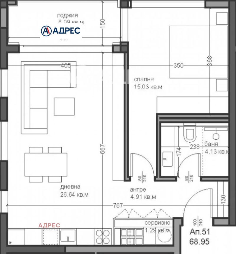 Продава  2-стаен град Варна , Аспарухово , 80 кв.м | 15757780 - изображение [4]