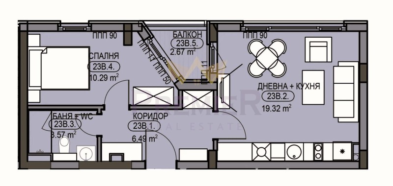 Продава 2-СТАЕН, град София, Изток • 181000 € / 354005.23 лв. • 52558257 1