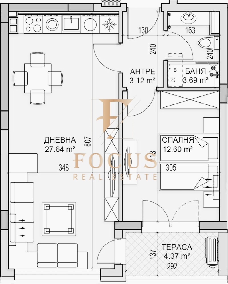 Продава 2-СТАЕН, гр. Пловдив, Гагарин, снимка 4 - Апартаменти - 52463808
