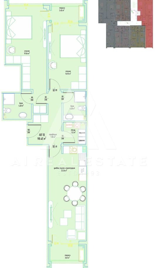 Продава 3-СТАЕН, гр. София, Малинова долина, снимка 3 - Апартаменти - 55524014