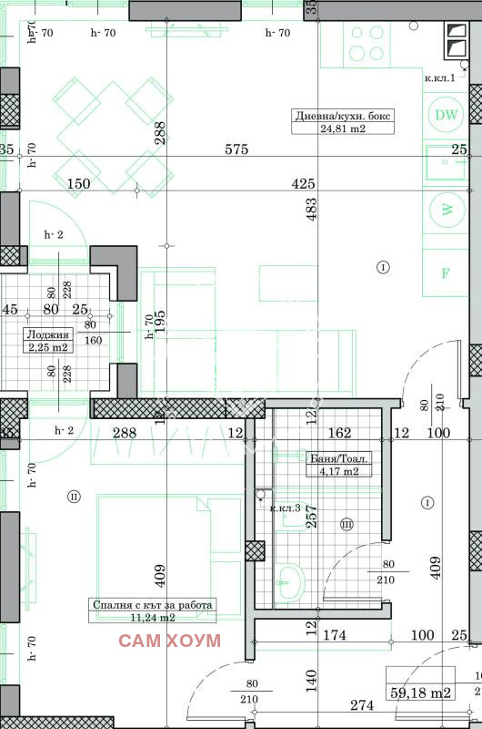 À venda  1 quarto Varna , Kaisieva gradina , 68 m² | 16361238