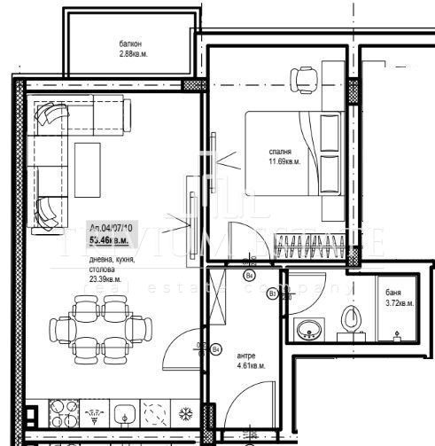 Na sprzedaż  1 sypialnia Plowdiw , Kamenica 1 , 68 mkw | 96367781 - obraz [2]