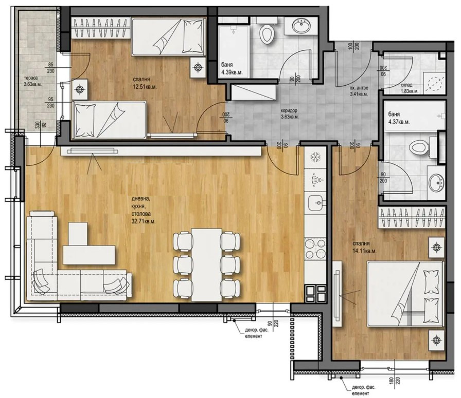 Продава 3-СТАЕН, гр. Пловдив, Западен, снимка 2 - Апартаменти - 49823650