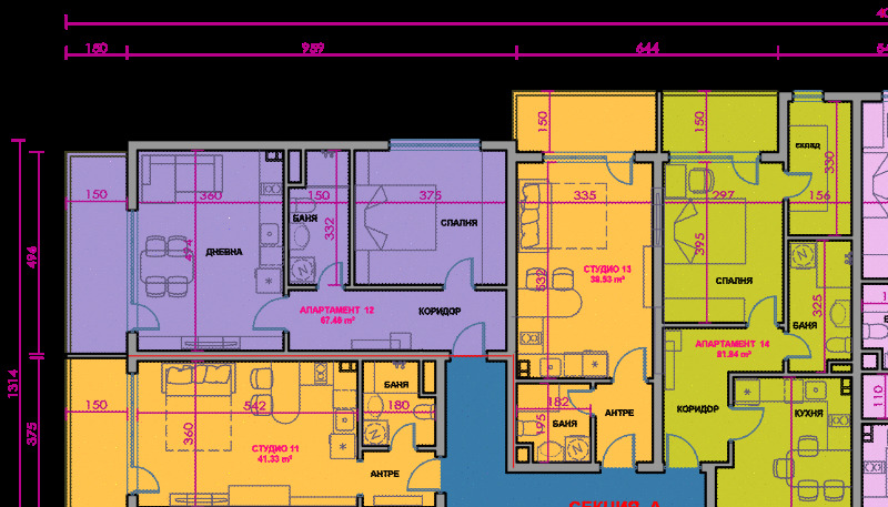 Продава  1-стаен област Бургас , гр. Поморие , 39 кв.м | 18615526 - изображение [14]