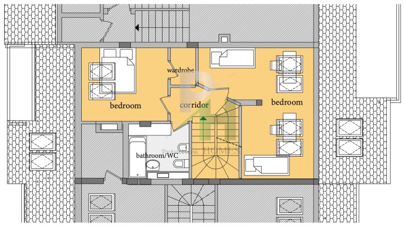Till salu  Etagevåning Sofia , Manastirski livadi , 215 kvm | 55078906 - bild [13]