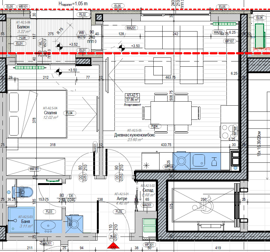 Продава 2-СТАЕН, гр. София, Полигона, снимка 2 - Апартаменти - 53677458