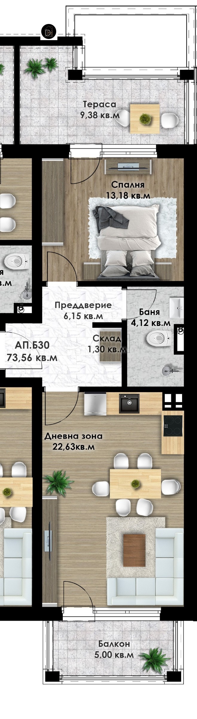 Продава 2-СТАЕН, гр. Пловдив, Остромила, снимка 1 - Aпартаменти - 48290942