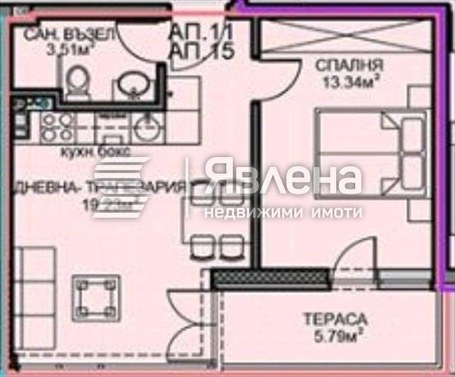 Продава 2-СТАЕН, гр. София, Обеля 2, снимка 10 - Апартаменти - 55546803