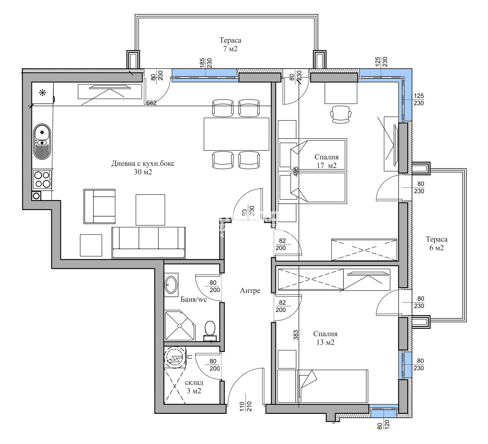 Продава 3-СТАЕН, гр. Пловдив, Христо Смирненски, снимка 2 - Апартаменти - 50795903