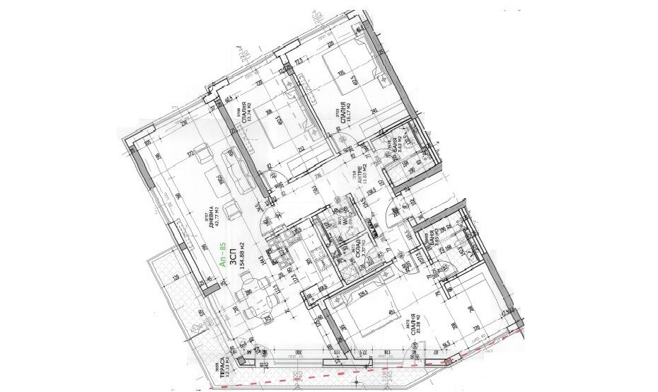 Продава 4-СТАЕН, гр. София, Полигона, снимка 17 - Апартаменти - 54699118