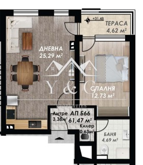 1 bedroom Gagarin, Plovdiv 2